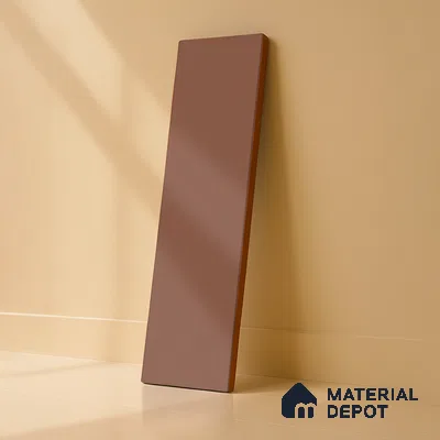 Subway Wall Tile TL 04968 J El Cielo Plain Spiced Chestnut 12 x 4 inch Ceramic Matte Finish - 7.5 mm | Suitable for Highlighter Walls, Foyer, Bathroom, Kitchen Wall & Backsplashes (Sample)