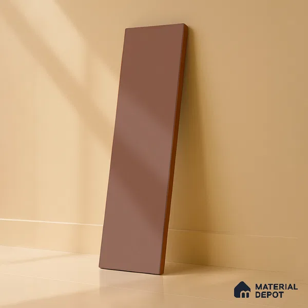 Subway Wall Tile TL 04968 J El Cielo Plain Spiced Chestnut 12 x 4 inch Ceramic Matte Finish - 7.5 mm | Suitable for Highlighter Walls, Foyer, Bathroom, Kitchen Wall & Backsplashes (Sample)