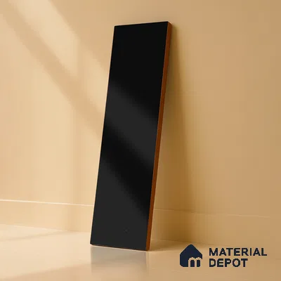Subway Wall Tile TL 04968 El Cielo Plain Art Black 12 x 4 inch Ceramic Matte Finish - 7.5 mm | Suitable for Highlighter Walls, Foyer, Bathroom, Kitchen Wall & Backsplashes (Sample)