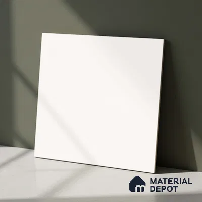 Cement Wall & Floor Tile TL 05340 D Neutra Alison Silver 2 ft x 2 ft Vitrified Matte Finish - 9 mm | Suitable for Bedroom, Balcony, Foyer, Dining