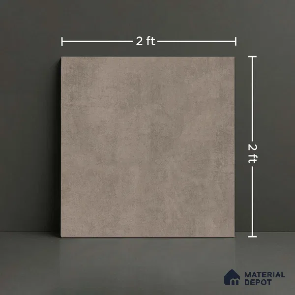 Cement Wall & Floor Tile TL 05340 E Neutra Alison Blitz 2 ft x 2 ft Vitrified Matte Finish - 9 mm | Suitable for Bedroom, Balcony, Foyer, Dining (Sample)