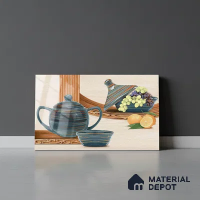 TL 01769 B KT 1 Kettle Cream 18 x 12 inch Glossy Finish Ceramic Wall Tile - 7 mm