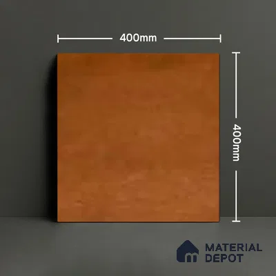 Stone Floor Tile TL 05343 B Strada Caramel Brown 16 inch x 16 inch Vitrified Punch Matte Finish - 12 mm | Suitable for Parking, Balcony, Courtyard, Patio, Terrace | Pattern Alignment May Vary | 2-3 mm Spacer is Mandatory
