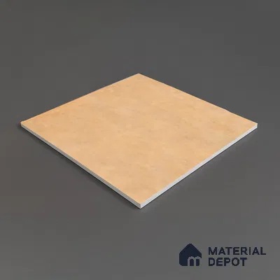 Stone Floor Tile TL 05343 Strada Caramel Beige 16 inch x 16 inch Vitrified Punch Matte Finish - 12 mm | Suitable for Parking, Balcony, Courtyard, Patio, Terrace | Pattern Alignment May Vary | 2-3 mm Spacer is Mandatory
