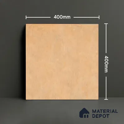 Stone Floor Tile TL 05343 Strada Caramel Beige 16 inch x 16 inch Vitrified Punch Matte Finish - 12 mm | Suitable for Parking, Balcony, Courtyard, Patio, Terrace | Pattern Alignment May Vary | 2-3 mm Spacer is Mandatory