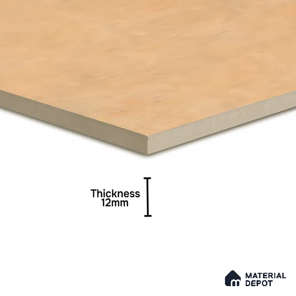 Stone Floor Tile TL 05343 Strada Caramel Beige 16 inch x 16 inch Vitrified Punch Matte Finish - 12 mm | Suitable for Parking, Balcony, Courtyard, Patio, Terrace | Pattern Alignment May Vary | 2-3 mm Spacer is Mandatory