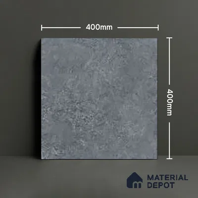 Stone Floor Tile TL 05344 Strada Garnier Gris 16 inch x 16 inch Vitrified Plain Matte Finish - 12 mm | Suitable for Parking, Balcony, Courtyard, Patio, Terrace | Pattern Alignment May Vary | 2-3 mm Spacer is Mandatory (Sample)