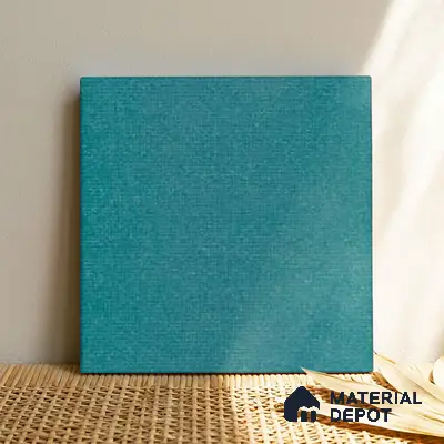 Stone Floor & Wall Tile TL 05446 E Jewel Aqua Teal 1 ft x 1 ft Ceramic Matte Finish - 7.5 mm | Suitable for Bathroom, Terrace & Balcony