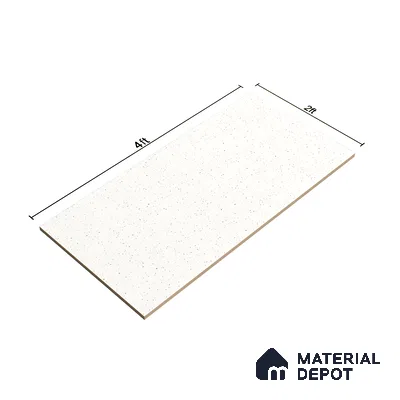 Terrazzo Floor & Wall Tile TL 06136 D S&P Bianco 4 ft x 2 ft Vitrified Matte Finish - 9 mm | Ideal For Living Room, Bedroom, Bathroom, Kitchen (Sample)