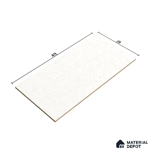 Terrazzo Floor & Wall Tile TL 06136 D S&P Bianco 4 ft x 2 ft Vitrified Matte Finish - 9 mm | Ideal For Living Room, Bedroom, Bathroom, Kitchen (Sample)