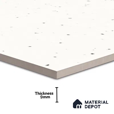 Terrazzo Floor & Wall Tile TL 06136 D S&P Bianco 4 ft x 2 ft Vitrified Matte Finish - 9 mm | Ideal For Living Room, Bedroom, Bathroom, Kitchen (Sample)