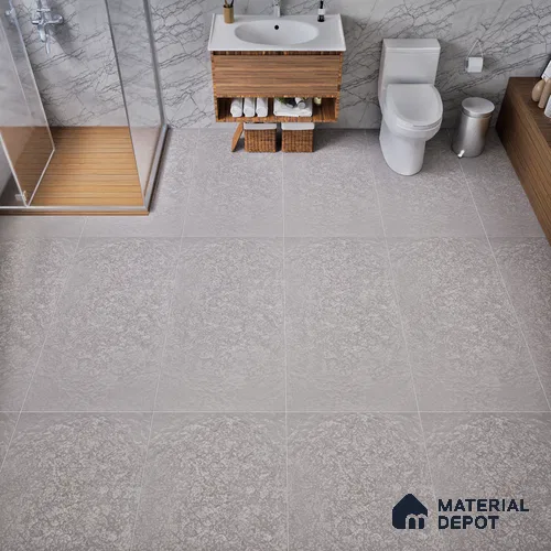 Punch Floor & Wall Tile TL 06137 B Rock Lapatto Grey 4 ft x 2 ft | Lappato Matte Finish Full Body Vitrified Tile - 9 mm | Ideal For Living Room, Bedroom, Bathroom, Kitchen
