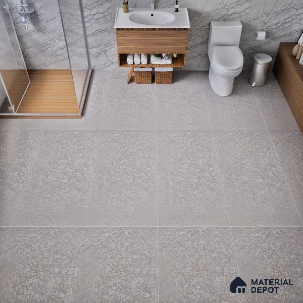 Punch Floor & Wall Tile TL 06137 B Rock Lapatto Grey 4 ft x 2 ft | Lappato Matte Finish Full Body Vitrified Tile - 9 mm | Ideal For Living Room, Bedroom, Bathroom, Kitchen (Sample)