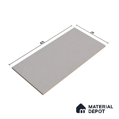 Terrazzo Floor & Wall Tile TL 06137 D S&P Grey 4 ft x 2 ft Vitrified Matte Finish - 9 mm | Ideal For Living Room, Bedroom, Bathroom, Kitchen