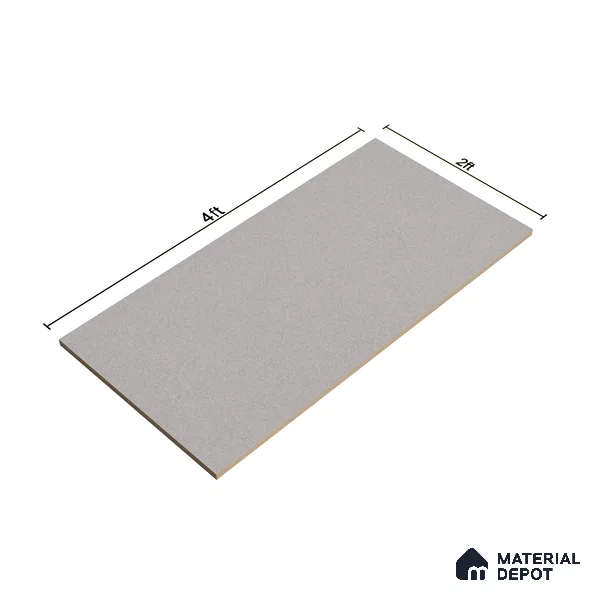 Terrazzo Floor & Wall Tile TL 06137 D S&P Grey 4 ft x 2 ft Vitrified Matte Finish - 9 mm | Ideal For Living Room, Bedroom, Bathroom, Kitchen