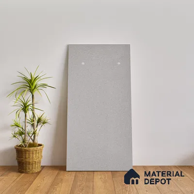 Terrazzo Floor & Wall Tile TL 06137 E S&P Grey 4 ft x 2 ft Vitrified Glossy Finish - 9 mm | Ideal For Living Room, Bedroom, Bathroom, Kitchen (Sample)