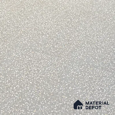 Terrazzo Floor & Wall Tile TL 06137 F Terrazzo Grey 4 ft x 2 ft Vitrified Matte Finish - 9 mm | Ideal For Living Room, Bedroom, Bathroom, Kitchen (Sample)