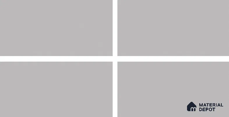 Plain Floor & Wall Tile TL 06137 Grey Plain 4 ft x 2 ft Vitrified Matte Finish - 9 mm | Ideal For Living Room, Bedroom, Bathroom, Kitchen