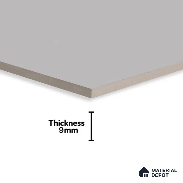Plain Floor & Wall Tile TL 06137 Grey Plain 4 ft x 2 ft Vitrified Matte Finish - 9 mm | Ideal For Living Room, Bedroom, Bathroom, Kitchen