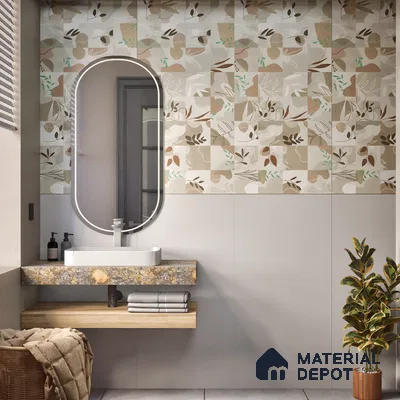 Plain Floor & Wall Tile TL 06137 Grey Plain 4 ft x 2 ft Vitrified Matte Finish - 9 mm | Ideal For Living Room, Bedroom, Bathroom, Kitchen
