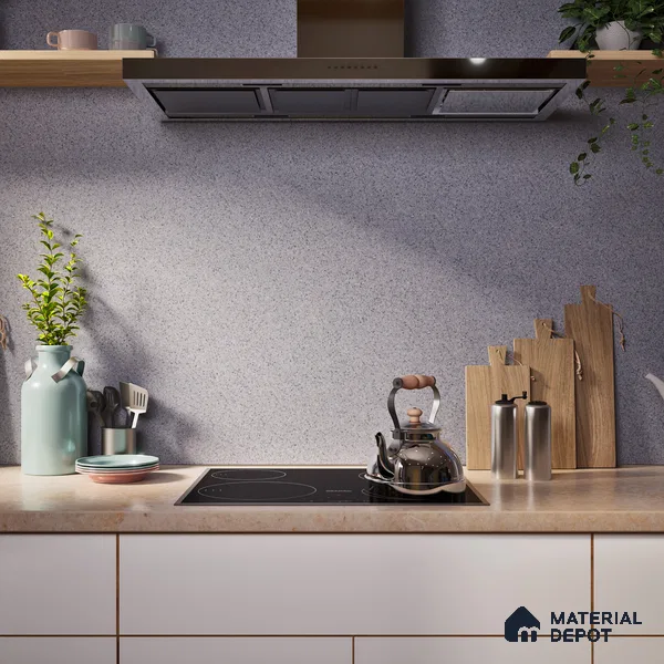 Terrazzo Floor & Wall Tile TL 06138 B S&P Grigio 4 ft x 2 ft Vitrified Matte Finish - 9 mm | Ideal For Living Room, Bedroom, Bathroom, Kitchen (Sample)