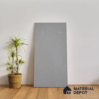 Terrazzo Floor & Wall Tile TL 06138 C S&P Grigio 4 ft x 2 ft Vitrified Glossy Finish - 9 mm | Ideal For Living Room, Bedroom, Bathroom, Kitchen (Sample)