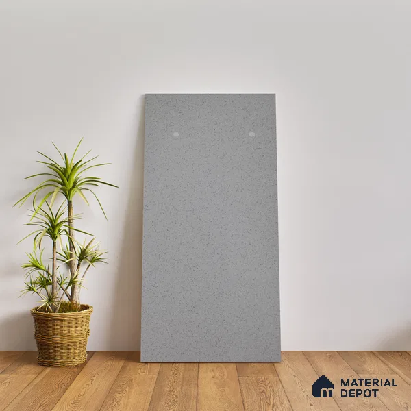 Terrazzo Floor & Wall Tile TL 06138 C S&P Grigio 4 ft x 2 ft Vitrified Glossy Finish - 9 mm | Ideal For Living Room, Bedroom, Bathroom, Kitchen (Sample)