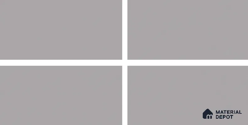 Plain Floor & Wall Tile TL 06138 Grigio Plain 4 ft x 2 ft Vitrified Matte Finish - 9 mm | Ideal For Living Room, Bedroom, Bathroom, Kitchen (Sample)