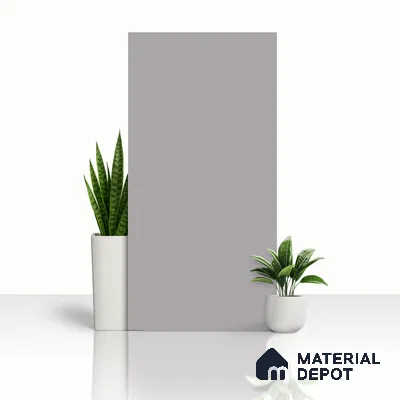 Plain Floor & Wall Tile TL 06138 Grigio Plain 4 ft x 2 ft Vitrified Matte Finish - 9 mm | Ideal For Living Room, Bedroom, Bathroom, Kitchen (Sample)