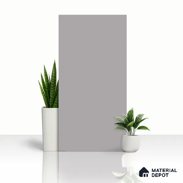 Plain Floor & Wall Tile TL 06138 Grigio Plain 4 ft x 2 ft Vitrified Matte Finish - 9 mm | Ideal For Living Room, Bedroom, Bathroom, Kitchen (Sample)