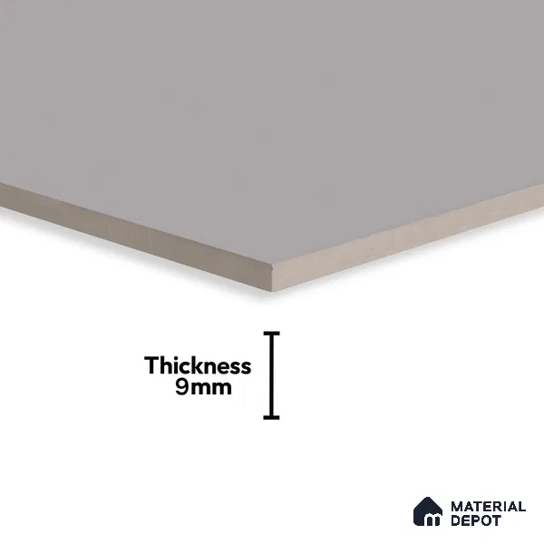 Plain Floor & Wall Tile TL 06138 Grigio Plain 4 ft x 2 ft Vitrified Matte Finish - 9 mm | Ideal For Living Room, Bedroom, Bathroom, Kitchen (Sample)