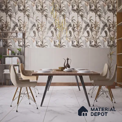 Plain Floor & Wall Tile TL 06138 Grigio Plain 4 ft x 2 ft Vitrified Matte Finish - 9 mm | Ideal For Living Room, Bedroom, Bathroom, Kitchen (Sample)
