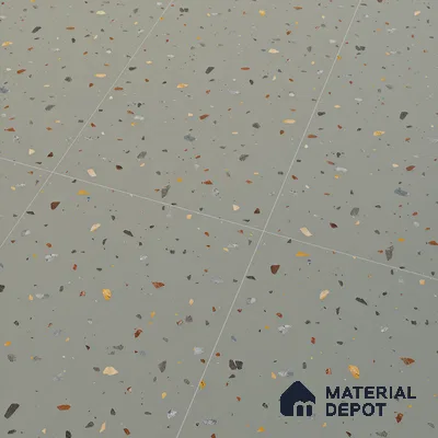 Terrazzo Floor & Wall Tile TL 06139 D Terrazzo Kota 4 ft x 2 ft Vitrified Matte Finish - 9 mm | Ideal For Living Room, Bedroom, Bathroom, Kitchen