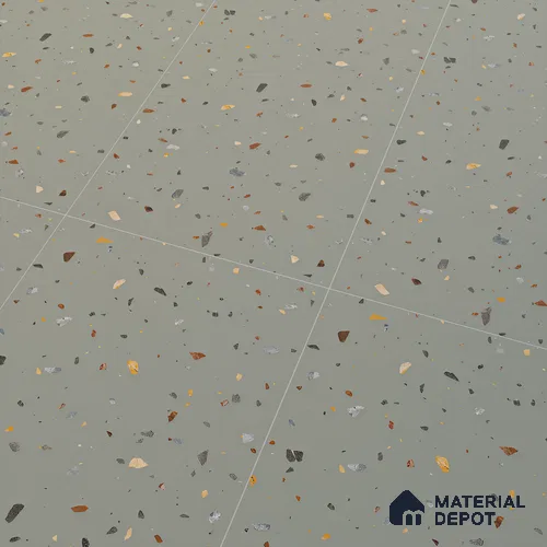 Terrazzo Floor & Wall Tile TL 06139 D Terrazzo Kota 4 ft x 2 ft Vitrified Matte Finish - 9 mm | Ideal For Living Room, Bedroom, Bathroom, Kitchen