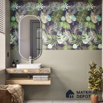 Plain Floor & Wall Tile TL 06139 Kota Matt Plain 4 ft x 2 ft Vitrified Matte Finish - 9 mm | Ideal For Living Room, Bedroom, Bathroom, Kitchen (Sample)