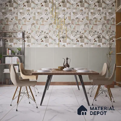 Plain Floor & Wall Tile TL 06139 Kota Matt Plain 4 ft x 2 ft Vitrified Matte Finish - 9 mm | Ideal For Living Room, Bedroom, Bathroom, Kitchen (Sample)
