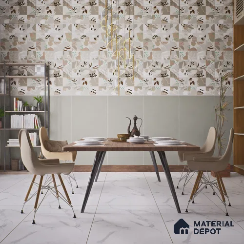 Plain Floor & Wall Tile TL 06139 Kota Matt Plain 4 ft x 2 ft Vitrified Matte Finish - 9 mm | Ideal For Living Room, Bedroom, Bathroom, Kitchen
