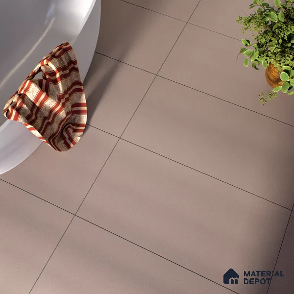 Terrazzo Floor & Wall Tile TL 06140 B S&P Mocha Matt 4 ft x 2 ft Vitrified Matte Finish - 9 mm | Ideal For Living Room, Bedroom, Bathroom, Kitchen (Sample)