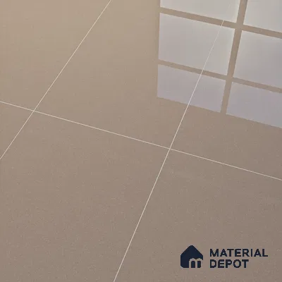 Terrazzo Floor & Wall Tile TL 06140 C S&P Mocha Polish 4 ft x 2 ft Vitrified Glossy Finish - 9 mm | Ideal For Living Room, Bedroom, Bathroom, Kitchen (Sample)