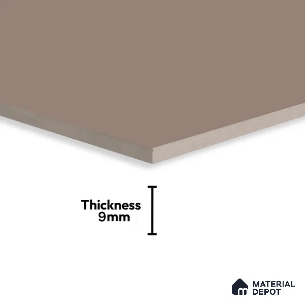Plain Floor & Wall Tile TL 06140 Mocha Matt Plain 4 ft x 2 ft Vitrified Matte Finish - 9 mm | Ideal For Living Room, Bedroom, Bathroom, Kitchen