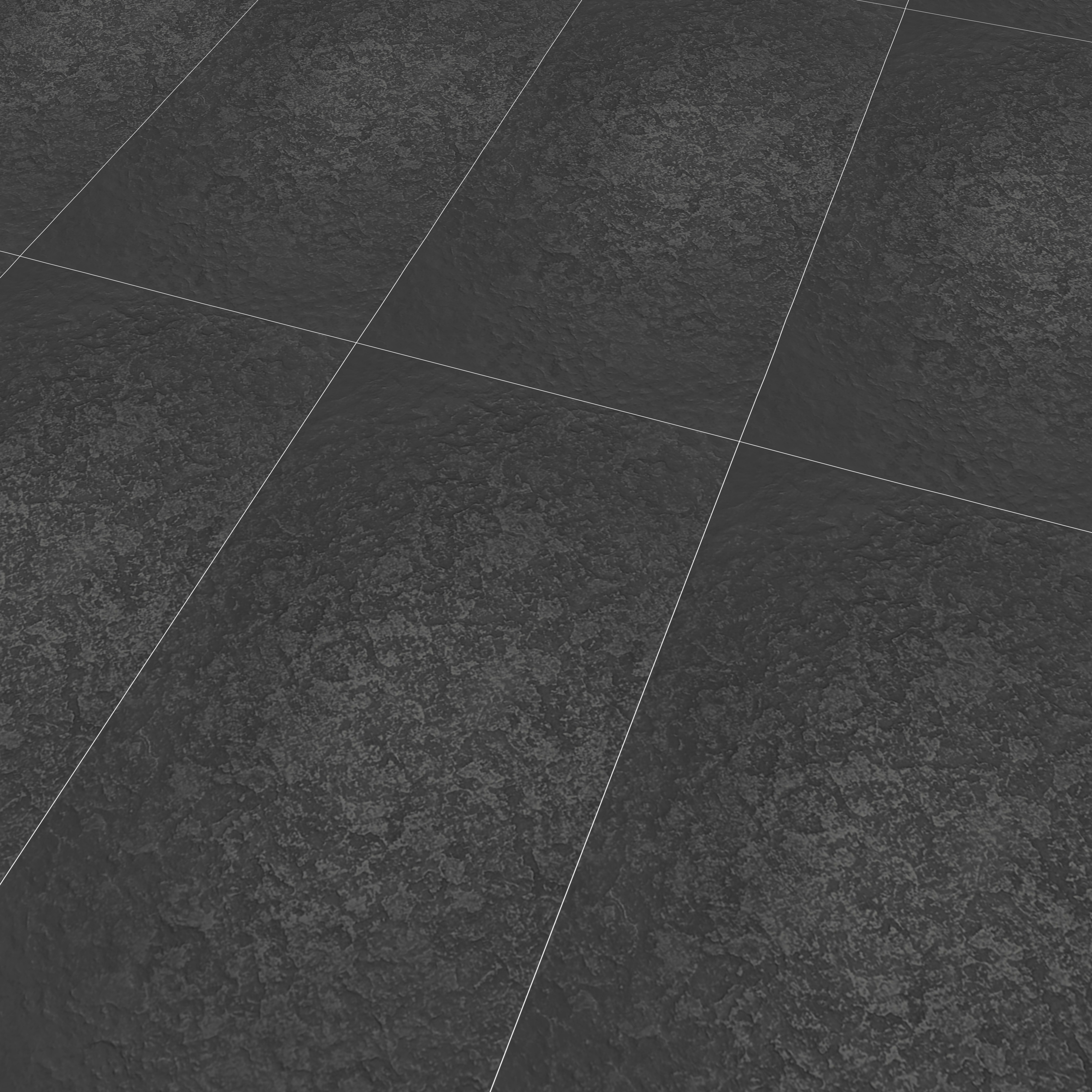 Punch Floor & Wall Tile TL 06141 B Rock Lapatto Nero 4 ft x 2 ft | Lappato Matte Finish Full Body Vitrified Tile - 9 mm | Ideal For Living Room, Bedroom, Bathroom, Kitchen