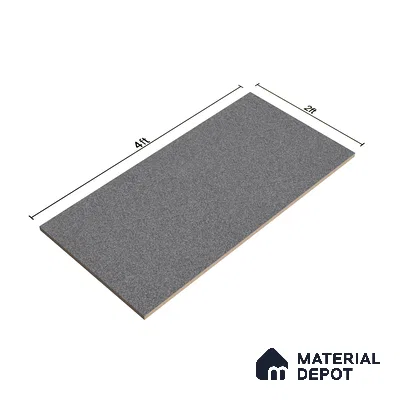 Terrazzo Floor & Wall Tile TL 06141 D S&P Nero 4 ft x 2 ft Vitrified Matte Finish - 9 mm | Ideal For Living Room, Bedroom, Bathroom, Kitchen (Sample)