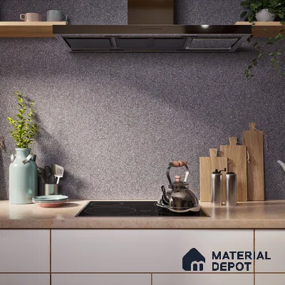 Terrazzo Floor & Wall Tile TL 06141 D S&P Nero 4 ft x 2 ft Vitrified Matte Finish - 9 mm | Ideal For Living Room, Bedroom, Bathroom, Kitchen (Sample)