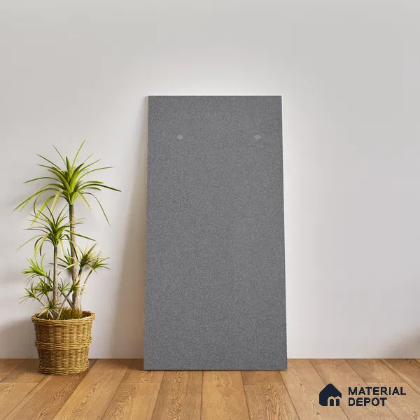 Terrazzo Floor & Wall Tile TL 06141 E S&P Nero 4 ft x 2 ft Vitrified Glossy Finish - 9 mm | Ideal For Living Room, Bedroom, Bathroom, Kitchen