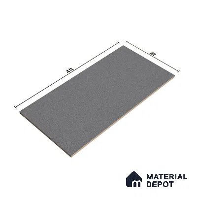 Terrazzo Floor & Wall Tile TL 06141 E S&P Nero 4 ft x 2 ft Vitrified Glossy Finish - 9 mm | Ideal For Living Room, Bedroom, Bathroom, Kitchen