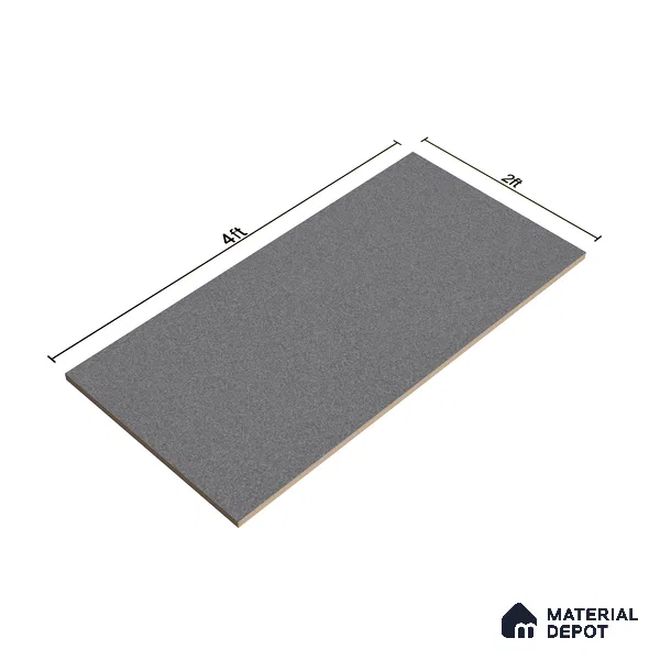 Terrazzo Floor & Wall Tile TL 06141 E S&P Nero 4 ft x 2 ft Vitrified Glossy Finish - 9 mm | Ideal For Living Room, Bedroom, Bathroom, Kitchen