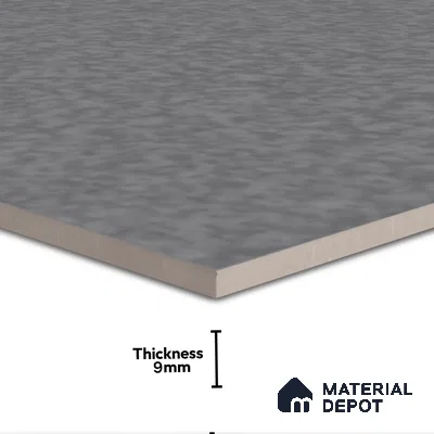Terrazzo Floor & Wall Tile TL 06141 E S&P Nero 4 ft x 2 ft Vitrified Glossy Finish - 9 mm | Ideal For Living Room, Bedroom, Bathroom, Kitchen
