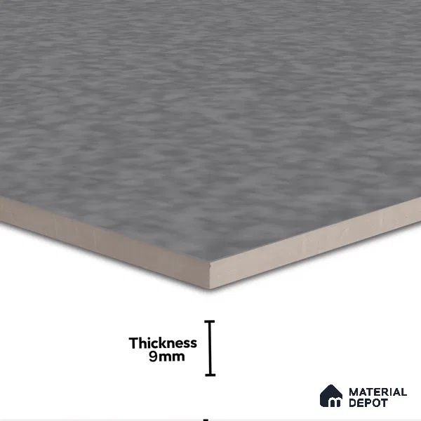 Terrazzo Floor & Wall Tile TL 06141 E S&P Nero 4 ft x 2 ft Vitrified Glossy Finish - 9 mm | Ideal For Living Room, Bedroom, Bathroom, Kitchen