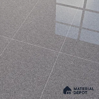 Terrazzo Floor & Wall Tile TL 06141 E S&P Nero 4 ft x 2 ft Vitrified Glossy Finish - 9 mm | Ideal For Living Room, Bedroom, Bathroom, Kitchen