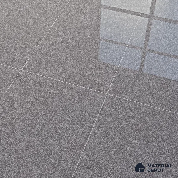Terrazzo Floor & Wall Tile TL 06141 E S&P Nero 4 ft x 2 ft Vitrified Glossy Finish - 9 mm | Ideal For Living Room, Bedroom, Bathroom, Kitchen